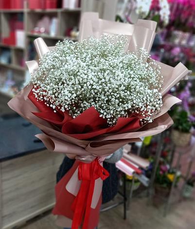 Букет цветов из: Гипсофила в Чебургольской