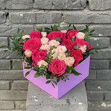 Цветочная композиция из Розы в коробке в Чебургольской