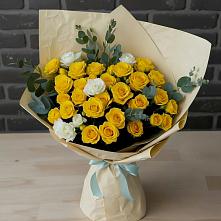 Букет цветов из:  Розы #REPLACE_PRED# Чебургольской