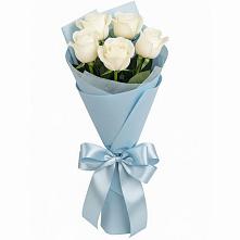 Букет 5 Белых роз Проуд #REPLACE_PRED# Чебургольской