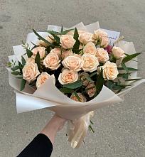 Букет Кремовые розы Латте в Чебургольской