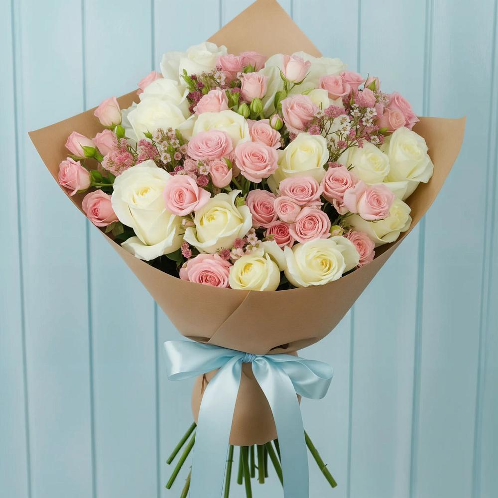 Букет цветов из: Розы в Чебургольской