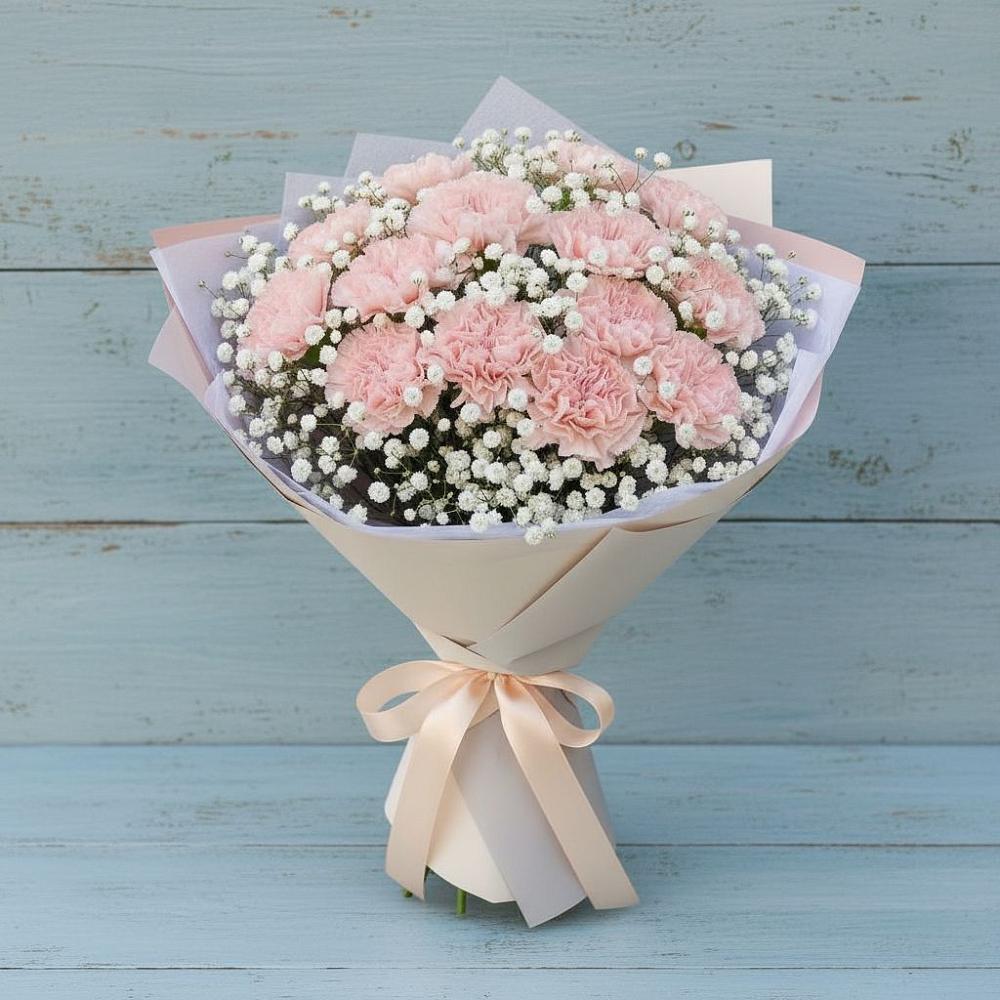 Букет цветов из: Гвоздики в Чебургольской