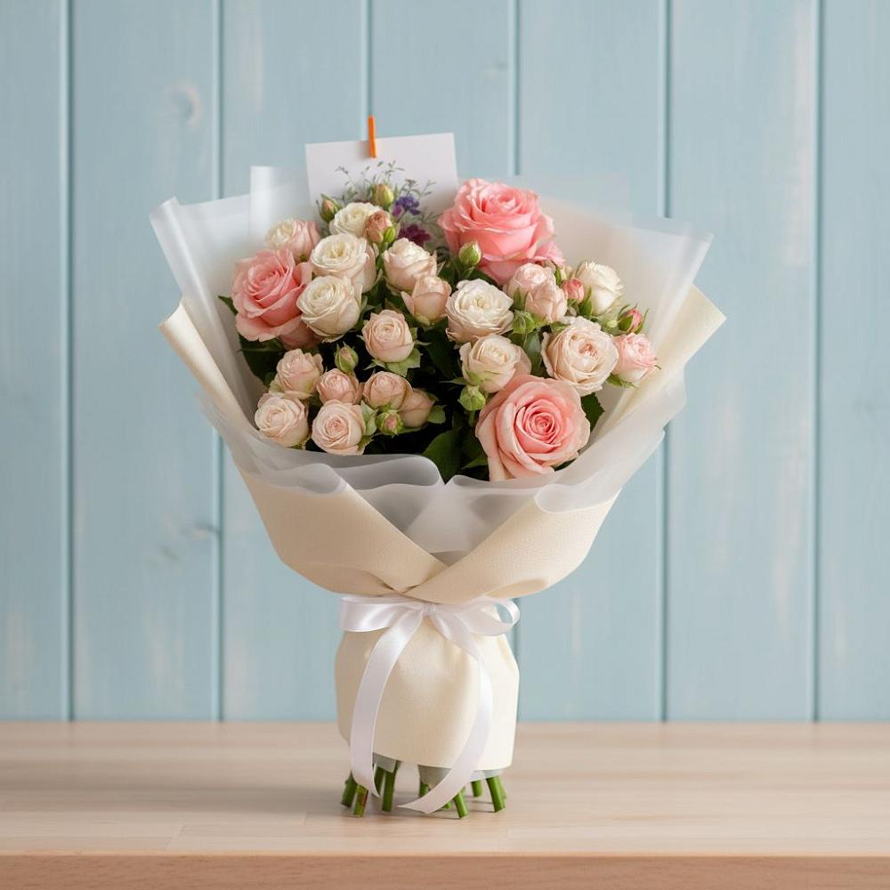 Букет цветов из: Розы в Чебургольской