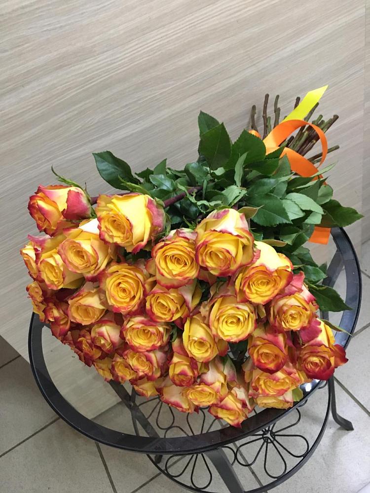 Букет Желтые розы в Чебургольской