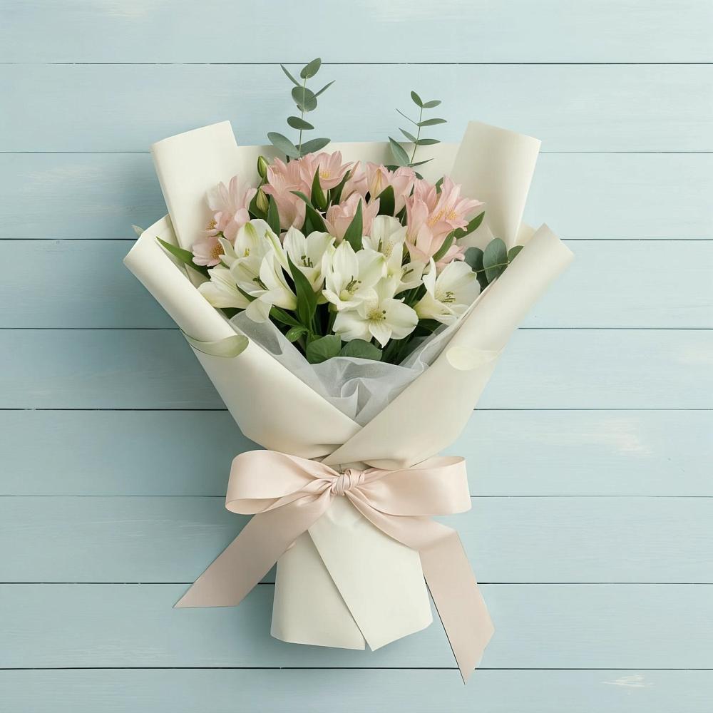 Букет цветов из: Альстромерии в Чебургольской