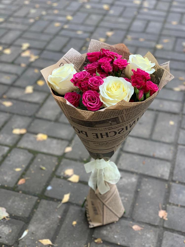 Букет цветов из: Розы в Чебургольской