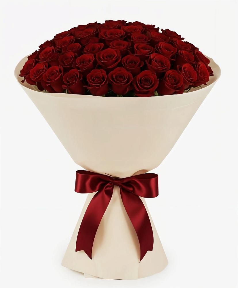 Букет 101 Бордовая роза Блэк Бакарра в Чебургольской