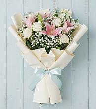 Букет цветов из:  Лилии в Чебургольской