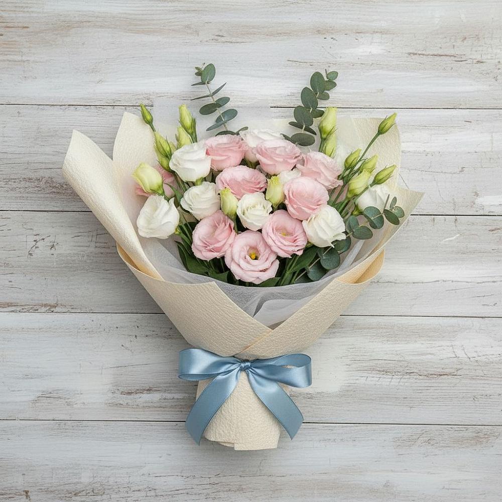 Букет цветов из: Лизиантусы в Чебургольской